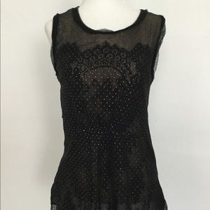 Elie Tahari lace stretch tank